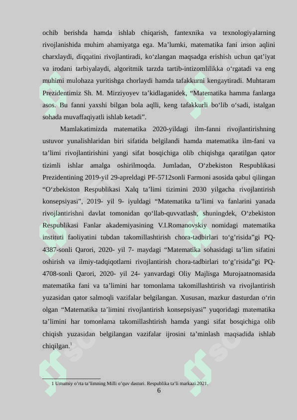 Boshlang‘ich sinflarda matematika o‘qitish jarayonida ekologik tarbiya berish metodikasi (3-4-sinflar misolida) 6
