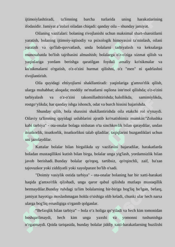 Oila tarbiyasining mazmun va mohiyati 2