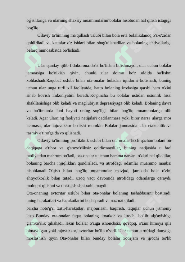 Oila tarbiyasining mazmun va mohiyati 4