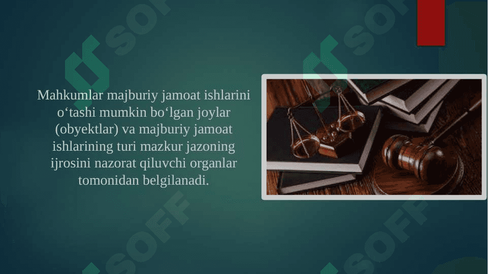 Jinoyat kodeksi 45-modda: Majburiy jamoat ishlariga safarbar etilishi 4