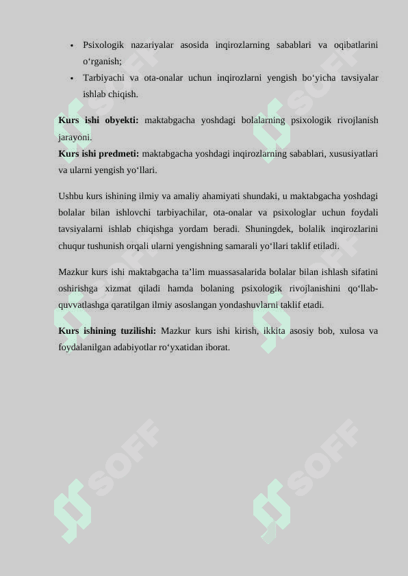 Maktabgacha yoshdagi inqirozlar 3