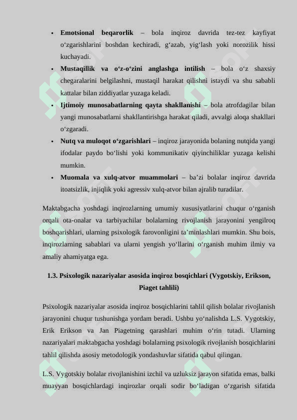 Maktabgacha yoshdagi inqirozlar 5