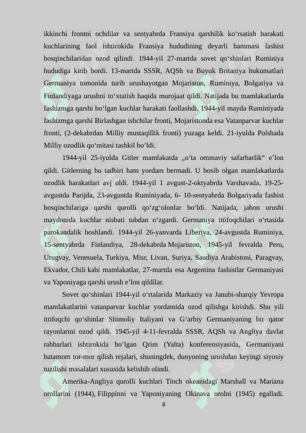 Ikkinchi jahon urushi davri tarixshunosligi 8