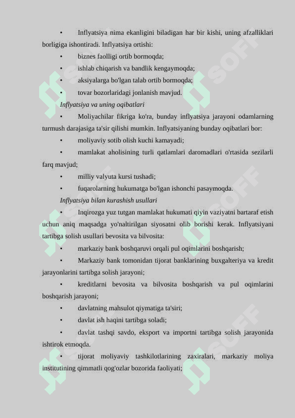 Inflatsiya va uni bartaraf etishda xorijiy davlatlar tajribasi 4