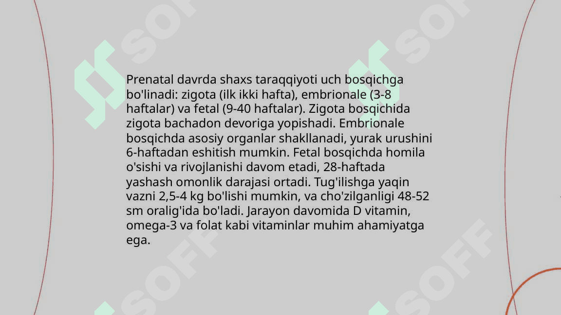 Shaxs taraqqiyotini davrlarga bo'lish: inson kamolotini persogenetik nazariyalari 3