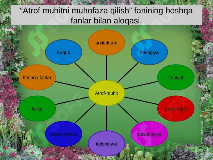 Atrof muhit va uning tozaligini saqlash 4