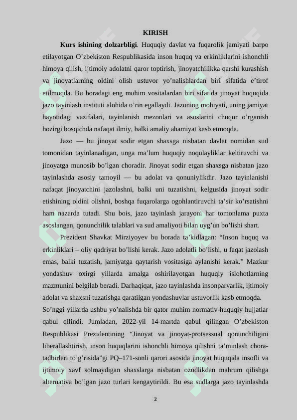 Jazo tayinlashning umumiy asoslari 2