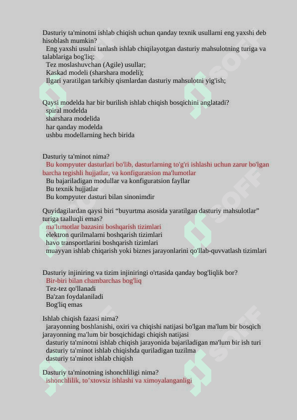 Dasturiy ta'minot injiniringi 3