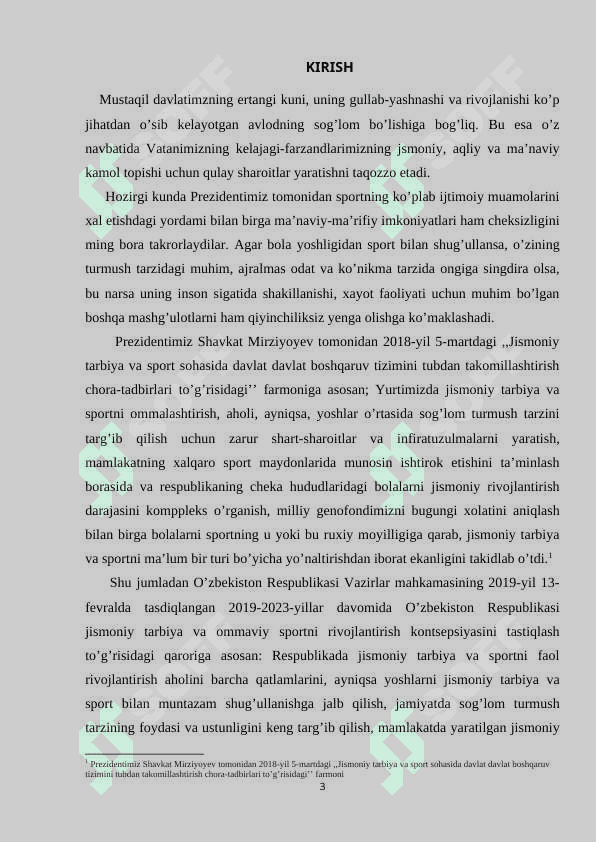 Jismoniy tarbiya bo’yicha o’quv ishlarini rejalashtirish 3