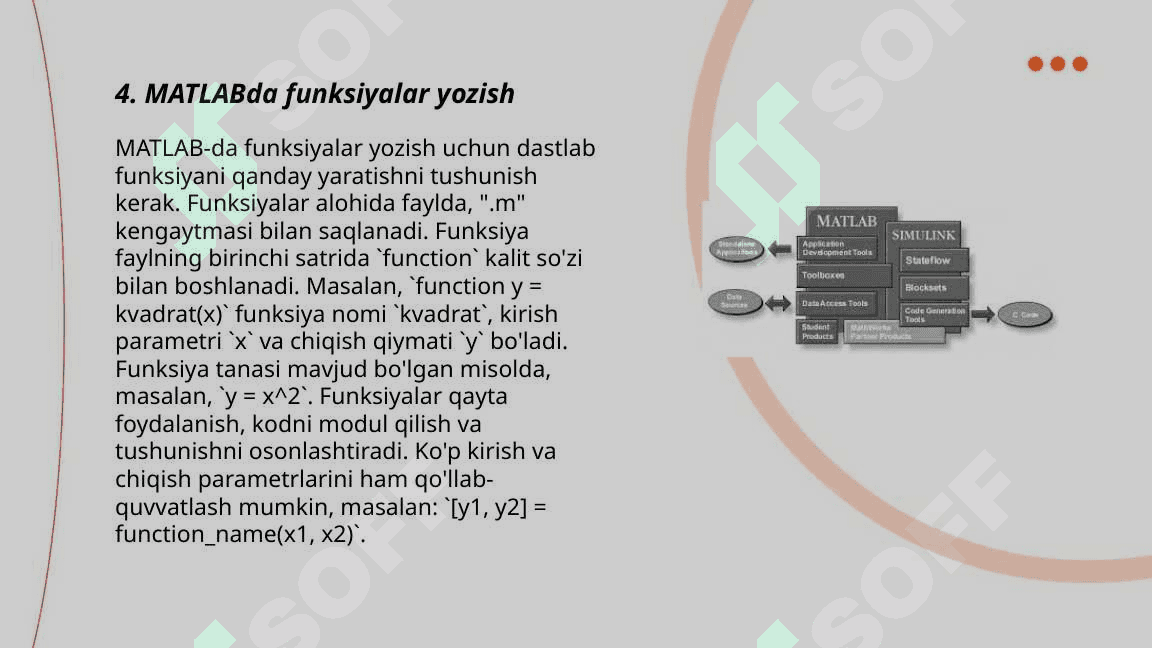 MATLAB dasturida asosiy tushuncha 6