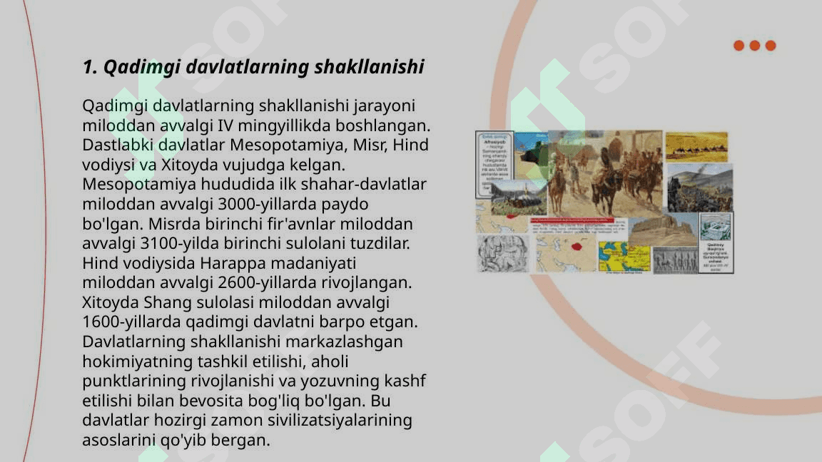Qadimgi va ilk o'rta asrlardagi davlatchilikning asosiy bosqichlari 3