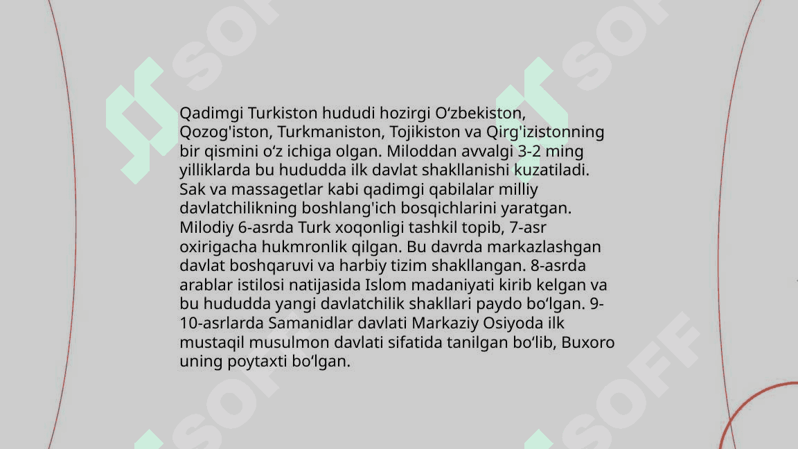 Qadimgi va ilk o'rta asrlardagi davlatchilikning asosiy bosqichlari 7