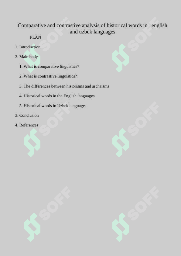 Comparative and contrastive analysis of historical words in english and uzbek languages.doc 2