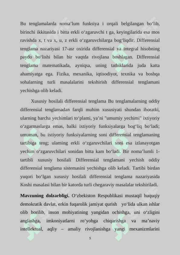 Chizziqli differinsial tenglamalar va Benulli tenglamasi.docx 3