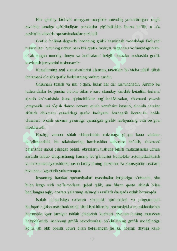 To`g`ri burchakli prоеksiyalash mеtоdini o`rgatish usullari.doc 4