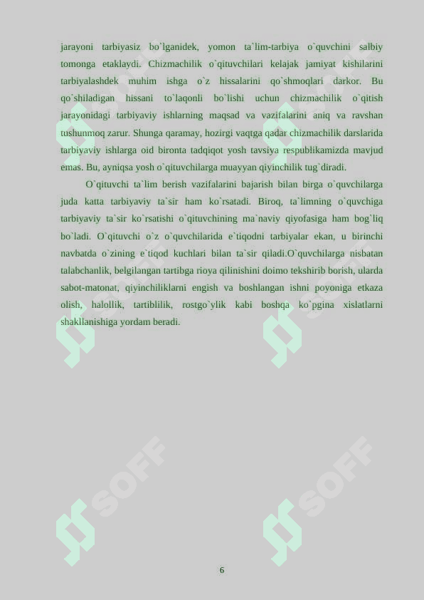 To`g`ri burchakli prоеksiyalash mеtоdini o`rgatish usullari.doc 6