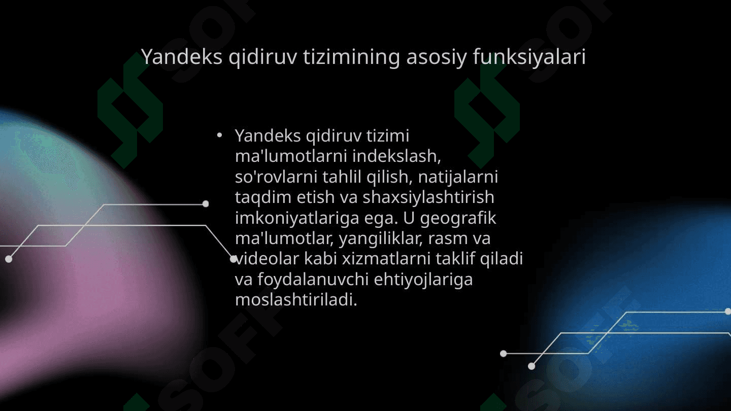 Yandeks qidiruv tizimida axborotlar bilan ishlash 3