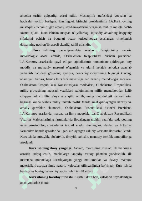 Mustaqil O'zbekiston Respublikasining tashkil topishi 3
