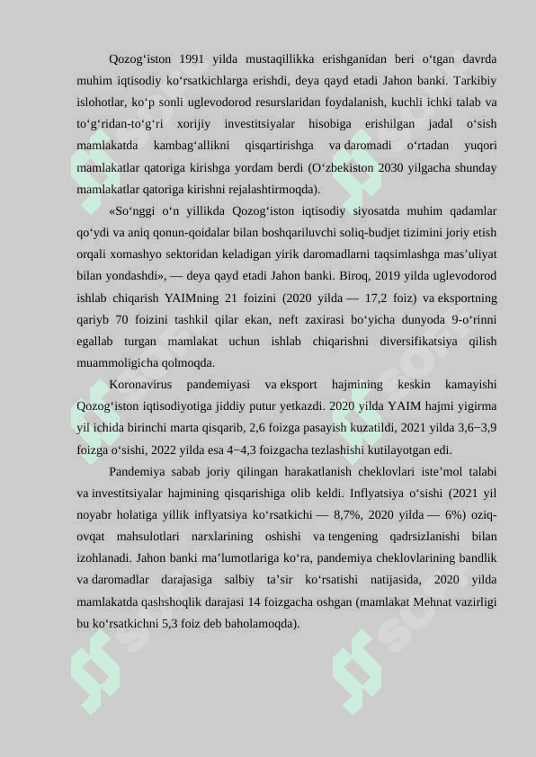 O‘zbekiston va Qozog‘iston o‘rtasidagi iqtisodiy munosabatlar 3