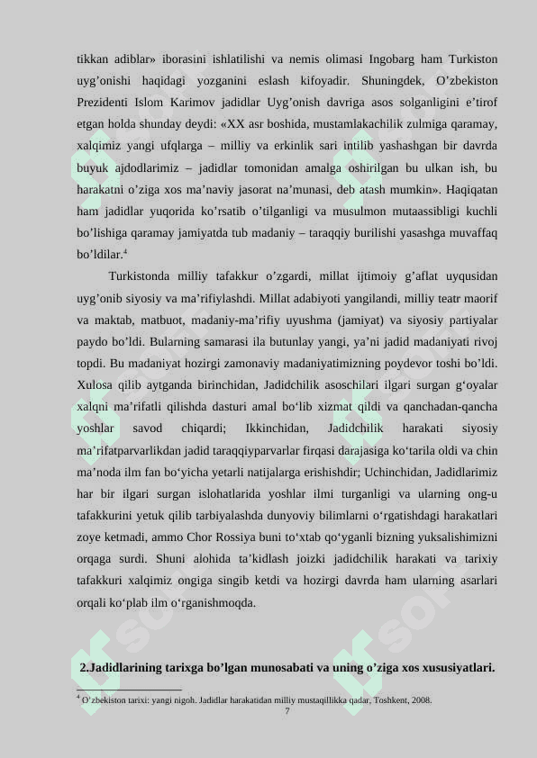 Turkistonda jadidlarning tarixiy asarlarida tarix fanining talqini 7