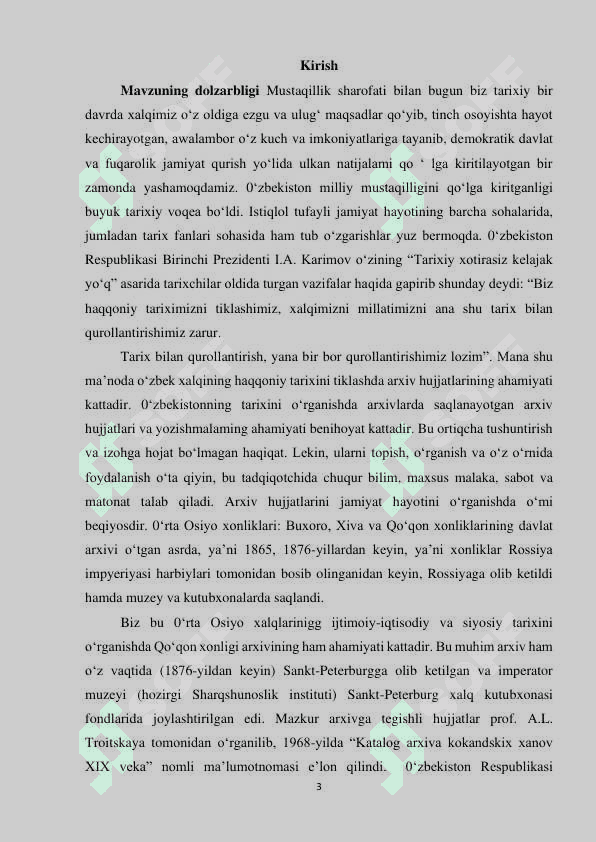 O‘rta Osiyo xonliklari davrida arxiv ishi tarixi 3