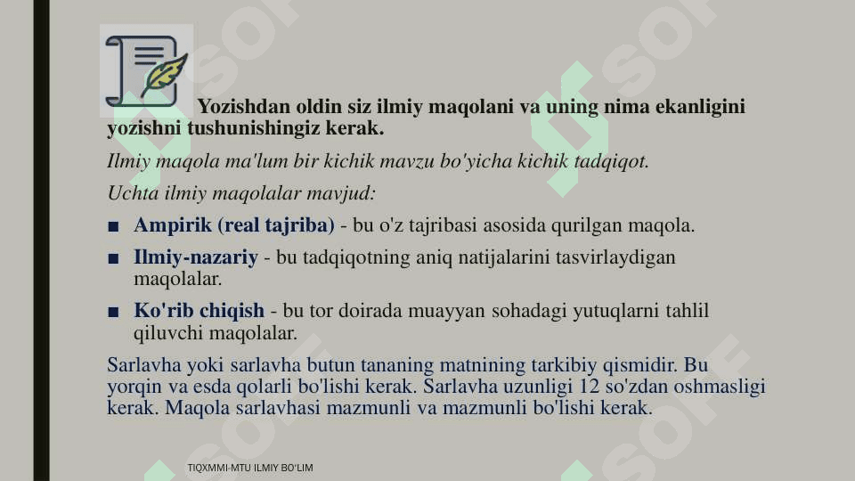 Ilmiy maqola qanday yoziladi dastlabki tavsiyalar 2