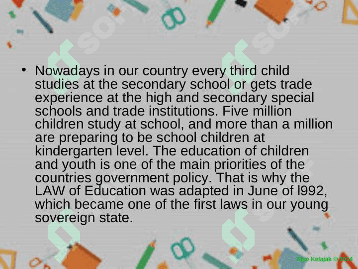 Education system in Uzbekistan 6