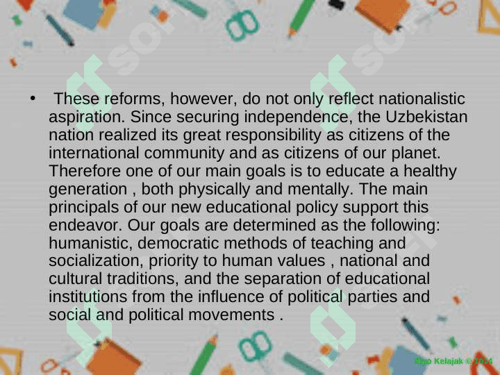 Education system in Uzbekistan 8