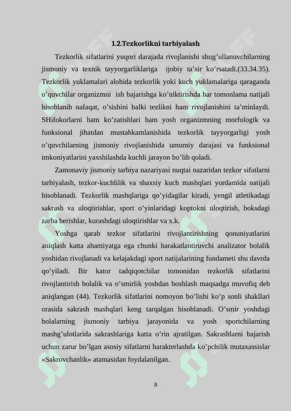 Maktab o'quvchilarida tezkorlik qobilyatini tarbiyalash 8