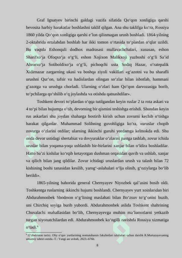 Rossiya imperiyasining Turkistondagi mustamlakachilik siyosati 8