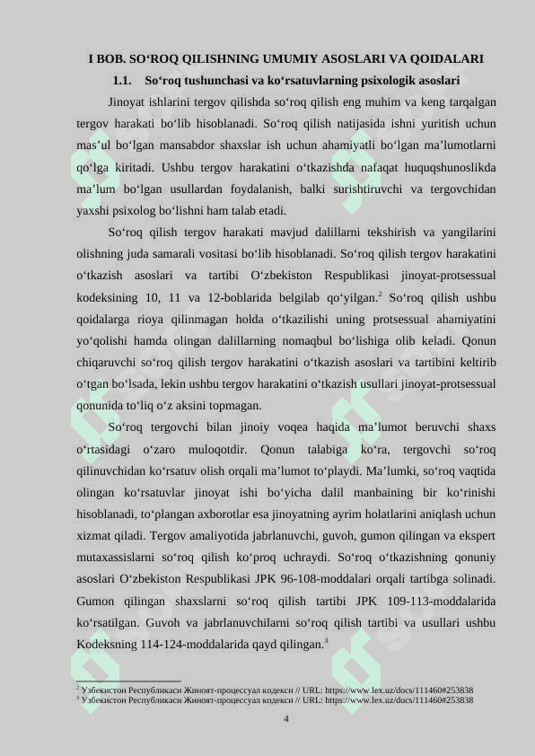 SO‘ROQ QILISHNING UMUMIY ASOSLARI VA QOIDALARI 4
