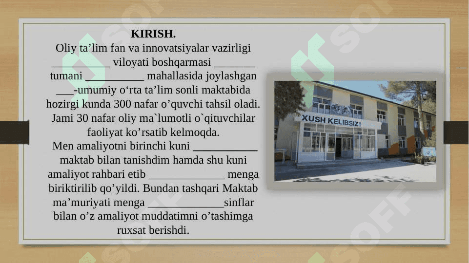 Malakaviy amaliyot hisobot 3