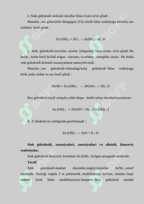 Rux gidroksidi 2