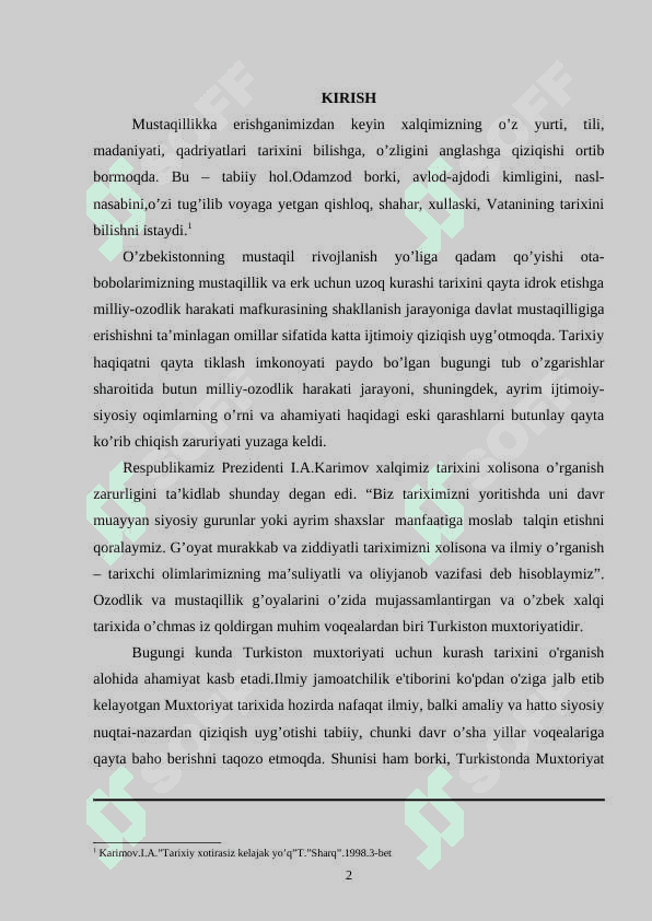 Turkiston Muxtoriyati milliy demokratik davlatchilikning dastlabki tajribasi 2