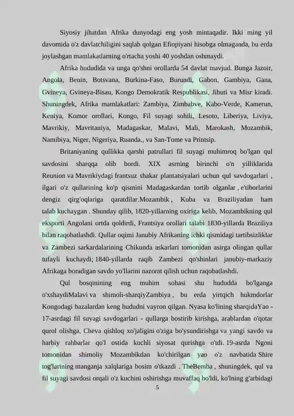 XVI-XVIII asrlarda Afrika mamlakatlari 5