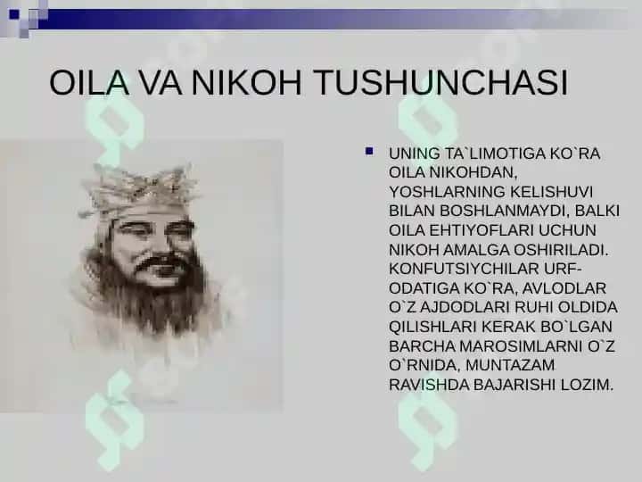Dunyo dinlari tarixi - Konfutsiy taqdimoti 4