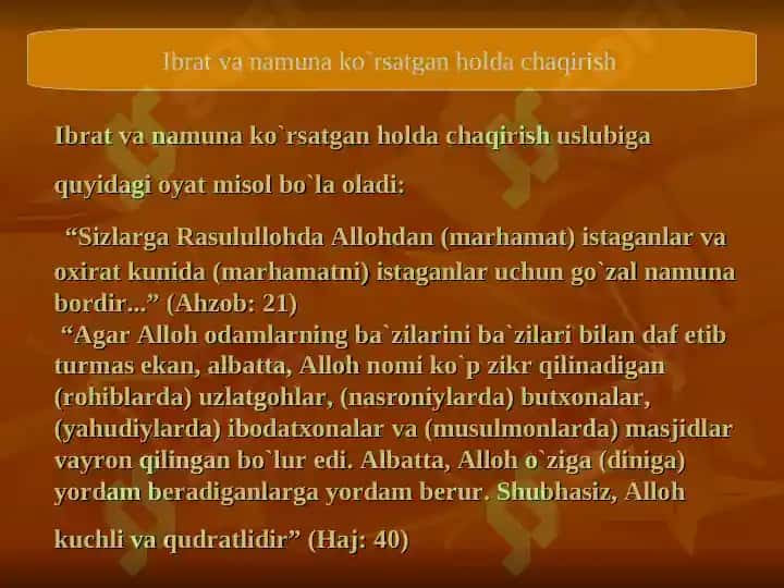 Qur’oni Karim va Hadislarida Ta’lim va Tarbiya Masalalari 6