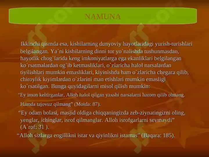 Qur’oni Karim va Hadislarida Ta’lim va Tarbiya Masalalari 8