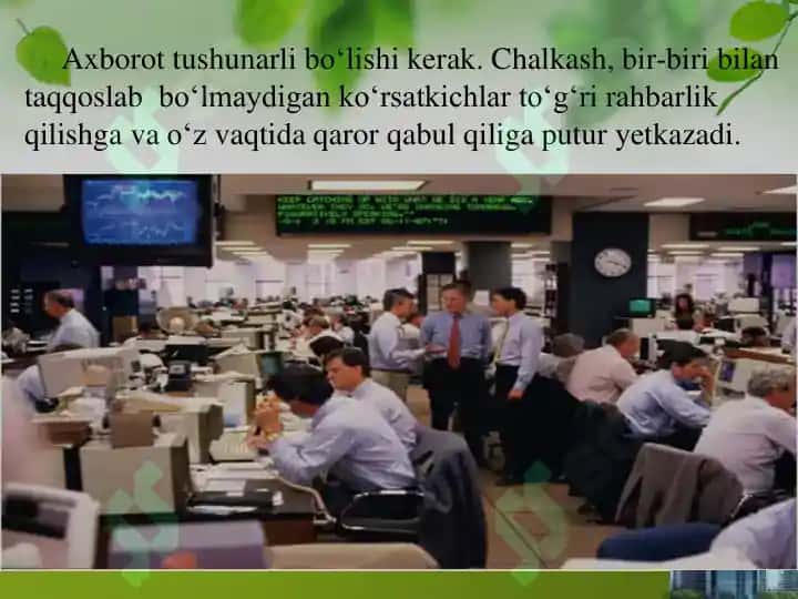 Tashkilotdagi muloqot tizimi 8