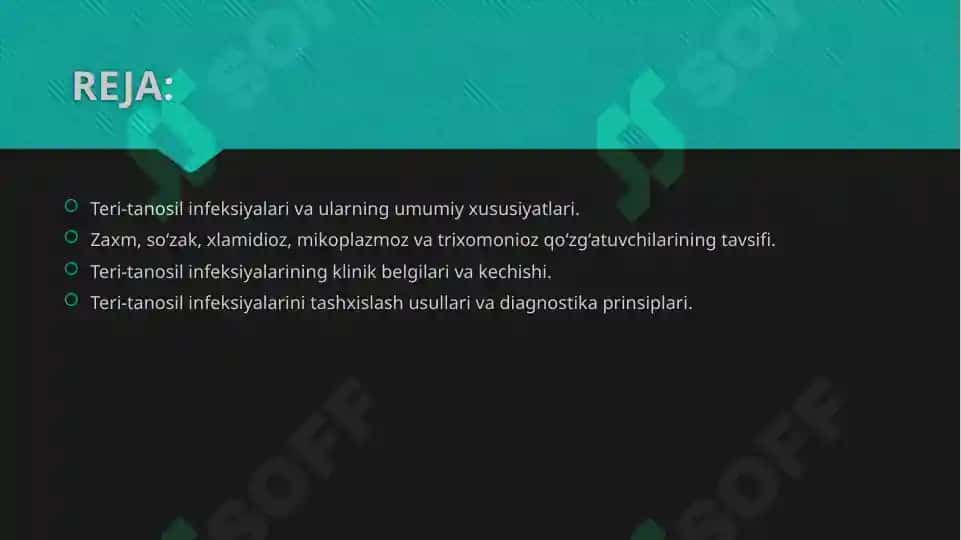 Teri-tanosil infeksiyalari qo'zg'atuvchilari va tashhisi 2