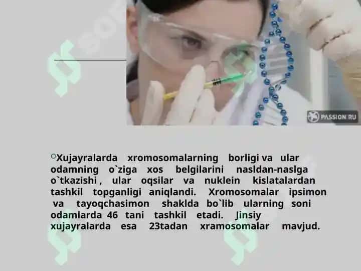 Irsiyat va irsiy kasalliklar 4