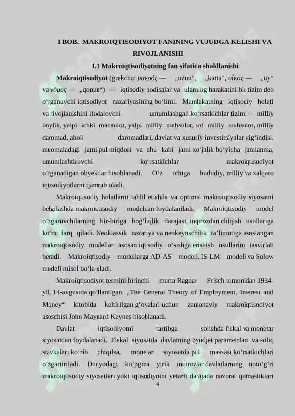 MAKROIQTISODIYOTNING FAN SIFATIDA SHAKLLANISHI VA RIVOJLANISHI 3