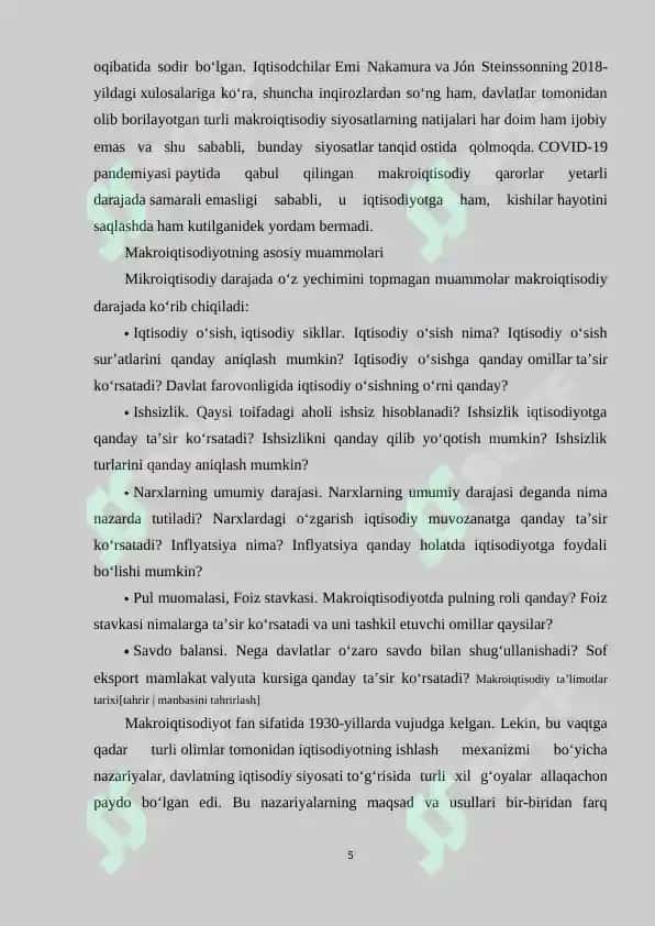 MAKROIQTISODIYOTNING FAN SIFATIDA SHAKLLANISHI VA RIVOJLANISHI 4