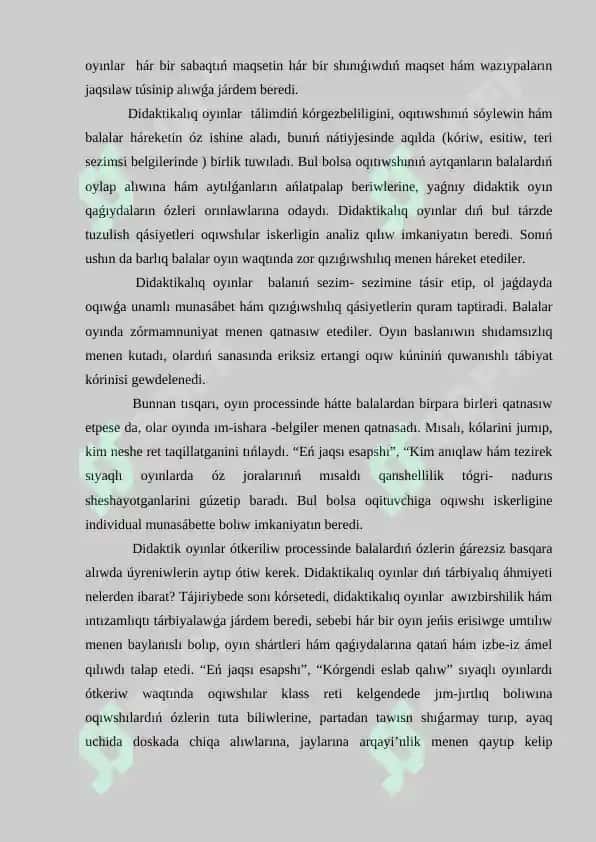 Matematikalıq oyınlar Didaktik oyinlar 3