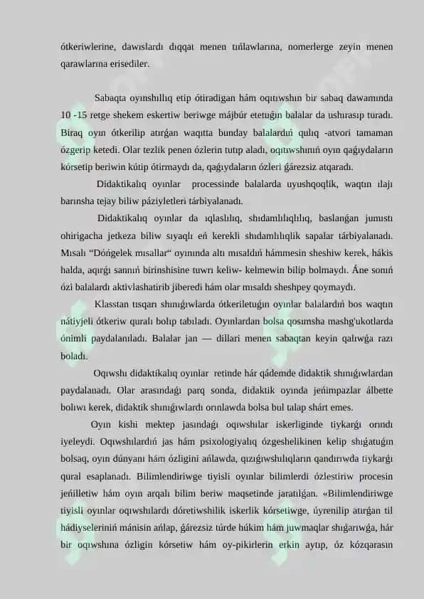 Matematikalıq oyınlar Didaktik oyinlar 4