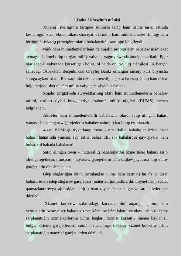 Bahanıń mánisi hám qáliplesiw ózgeshelikleri 4
