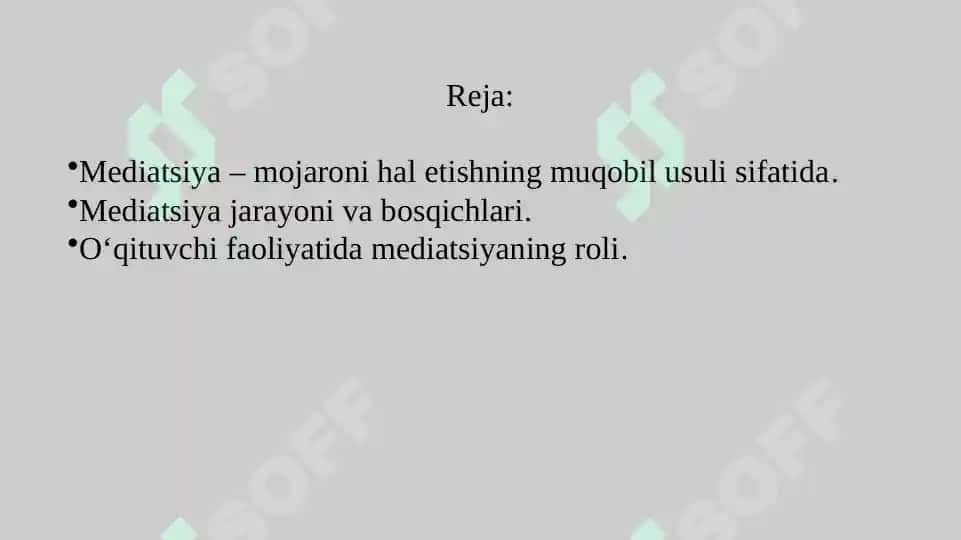 Mediatsiya (Mediation) 2