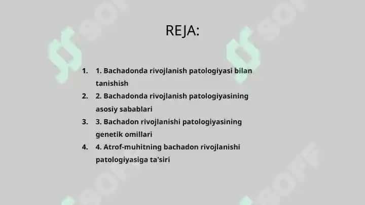 Ona qornida rivojlanish patologiyasi 2