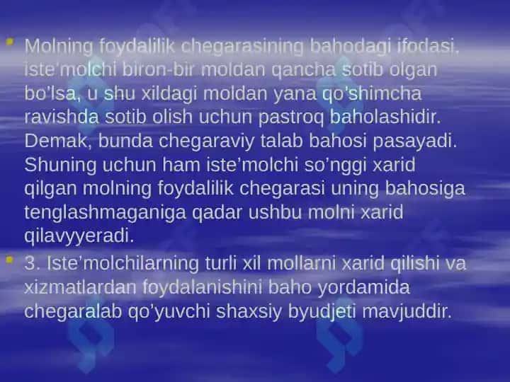 Talab va takli bozor muvozanati 7