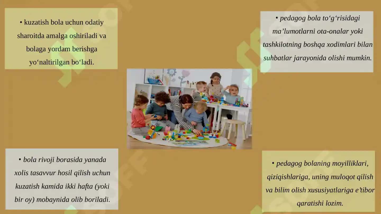 Bolalar rivojlanish xaritasi 5
